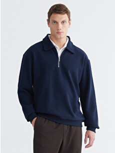 LCW Vision Polo Neck Men's Sweatshirt - W5FO13Z8-RFH | LC Waikiki