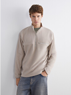 XSIDE ACTIVE Funnel Neck Polar Men's Sweatshirt - W5G311Z8-R5M