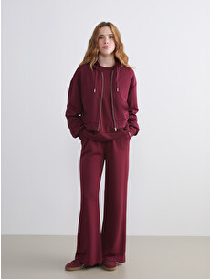 XSIDE Hooded Women's Zip-Up Sweatshirt - W5IB70Z8-YHR - LC Waikiki