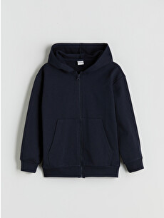 LCW ECO Hooded Boys' Zip-up Sweatshirt - W5IL89Z4-CRP | LC Waikiki