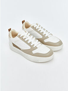 LCW STEPS Bej Bağcıklı Kadın Spor Ayakkabı - W5IT99Z8-R81 | LCW