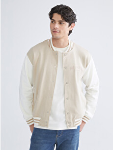 XSIDE Standard Fit Long Sleeve Men's College Jacket - W5J042Z8-RTZ