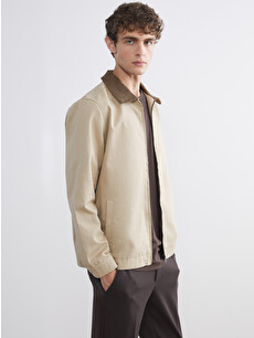 SOUTHBLUE Velvet Collar Men's Jacket - W5K125Z8-GJF | LC Waikiki