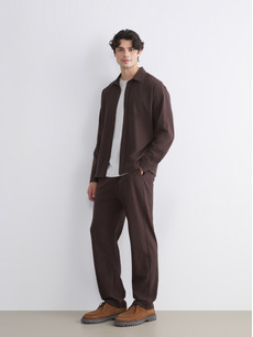 Peng Tai Homme スラックス ブラウン　レザーパンツ l_20252-w5ky26z8-hec-99-79-92-