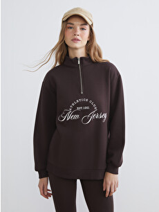 XSIDE New Jersey Printed Oversize Women's Thick Sweatshirt