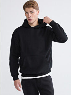 XSIDE Long Sleeve Men's Thick Hoodie - W5NF74Z8-CVL | LC Waikiki