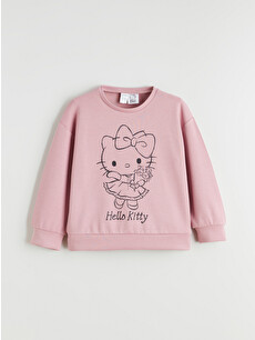 LCW Kids Lila Hello Kitty Baskılı Kız Çocuk Sweatshirt - W5NP03Z1
