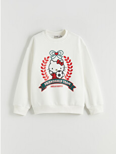 LCW Kids Hello Kitty Printed Girls' Thick Sweatshirt - W5NP10Z4