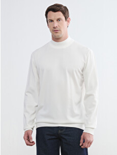 LCWAIKIKI Classic Men's Half Fisherman Ribbed Knit Sweater
