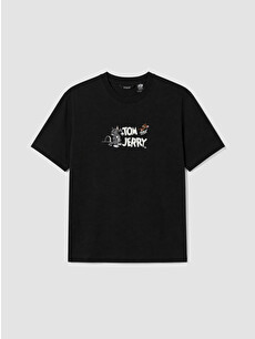 XSIDE Tom & Jerry Printed 100% Cotton Men's T-shirt - S6U206Z8-CVL