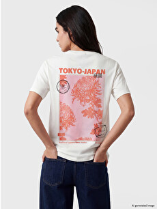 LCW Vision Tokyo Printed Women's T-shirt - S6QD08Z8-R9J | LC Waikiki
