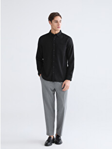 LCWAIKIKI Classic Regular Fit Gabardine Men's Shirt - S60459Z8-RQL