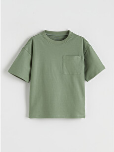 LCW Kids Boys' T-shirt With Chest Pocket - S61383Z1-GX7 | LC Waikiki