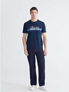 LCWAIKIKI Classic Crew Neck Printed Jersey Men's T-shirt