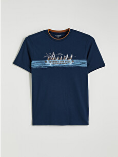 LCWAIKIKI Classic Crew Neck Printed Jersey Men's T-Shirt