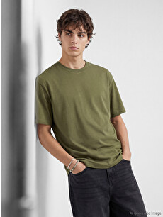 XSIDE Loose Fit Basic Thick T-Shirt - S61812Z8-KDP - LC Waikiki