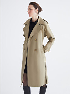 LCWAIKIKI Classic Women's Double-Breasted Trench Coat - S61955Z8