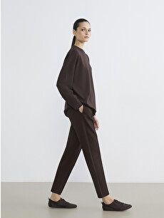 断*中様 ハ*子様 TKMK Lounge wear set Brown タキマ LCW Modest Soft Touch Women's Joggers with Elastic Waistband