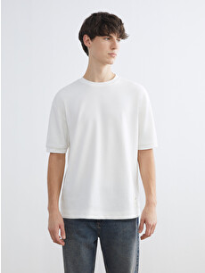 XSIDE Loose Fit Thick Fabric T-shirt /04 - S64890Z8-R9J | LC Waikiki