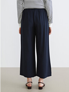 LCW Modest Elastic Waist Wide Leg Women's Trousers - S65048Z8-ZKF