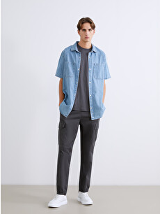 XSIDE Regular Fit Gabardine Men's Cargo Trousers - S65129Z8-R34