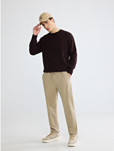 XSIDE Bej Standart Kalıp Erkek Gabardin Jogger Pantolon - S65216Z8