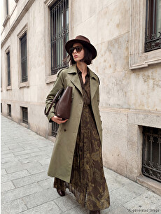 LCW Vision Double-Breasted Trench Coat - S66011Z8-D2V - LC Waikiki