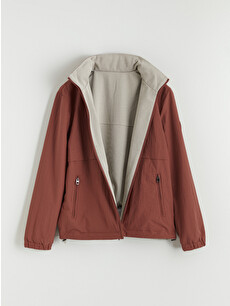 SOUTHBLUE Zippered Hooded Men's Jacket - S66145Z8-JAL | LC Waikiki