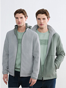 SOUTHBLUE Zippered Hooded Men's Jacket - S66145Z8-VJC | LC Waikiki