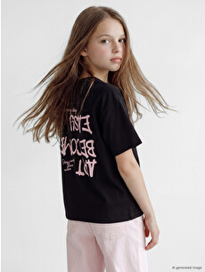 LCW Kids Baskılı Kız Çocuk Tişört - S66945Z4-CVL | LC Waikiki