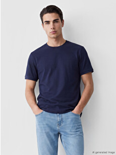 LCWAIKIKI Classic Crew Neck Men's T-shirt - S68706Z8-HGX | LC Waikiki