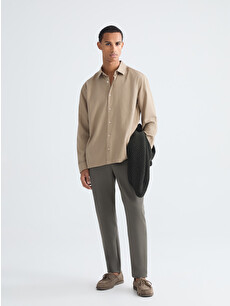 LCW Vision Regular Fit Dobby Shirt - S6AG89Z8-GNL | LC Waikiki