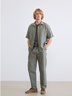 XSIDE Relaxed Fit Linen-Look Men's Trousers - S6AV12Z8-R1C | LC