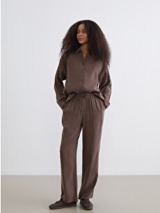 XSIDE Elastic Waist Modal Blend Women's Trousers - S6BK17Z8-K41