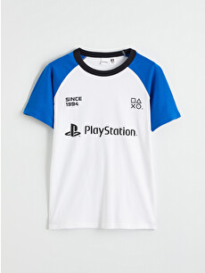 LCW Kids Crew Neck Playstation Printed Boys' T-shirt - S6BK27Z4