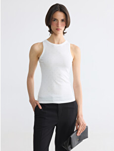 LCW EVERYDAY Crew Neck Rhinestone Embellished Women's Tank Top