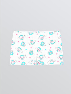 LCW Kids Beyaz Baskılı Kız Çocuk Boxer - S6CJ94Z4-LU7 | LCW