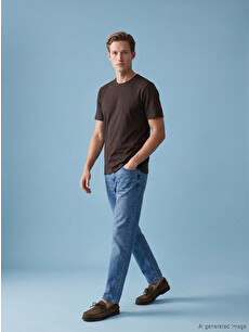 LCW Jeans İndigo 710 Loose Fit Erkek Jean Pantolon - S6DM48Z8-H45