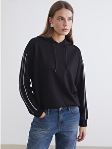 LCWAIKIKI Classic Soft Touch Oversize Kadın Hoodie - S6EJ56Z8-CVL