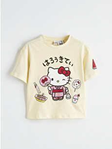 LCW Kids Bisiklet Yaka Hello Kitty Baskılı Kız Çocuk Tişört