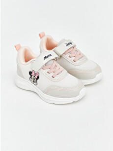 LCW STEPS Bej Minnie Mouse Baskılı Kız Çocuk Spor Ayakkabı