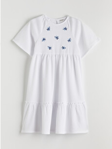 sachin and babi light blue dress Zara - Embroidered Dress - White - 4 Years (40,9 inches)