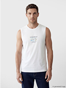 LCWAIKIKI Classic Crew Neck Printed Men's Sleeveless T-shirt