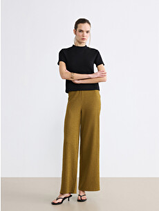 LCW Vision Elastic Waist Textured Women's Trousers - S6I459Z8-H7S