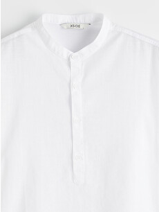 XSIDE Regular Fit Grandad Collar Poplin Men's Basic Shirt
