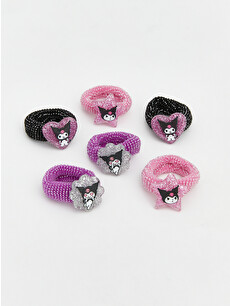kuromi様order ふわり髪飾り♡ 顎紐取り外し可能♡イヤリング込み LCW JOY Kuromi Printed Girl's Hair Tie Set 6-Pack - S6I729Z4-M0T