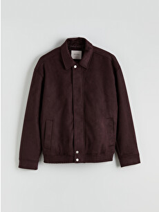 LCW Vision Men's Suede Jacket in a Classic Fit - S6I985Z8-HNM | LC