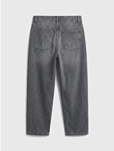 新品 ballon denim SH グレー XSIDE Gri Denim Düz Balloon Fit Normal Bel Geniş Paça Erkek Jean