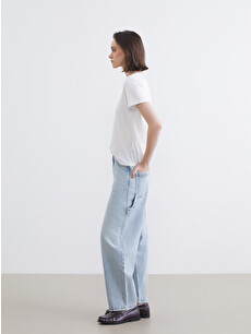 XSIDE Mavi Balloon Fit Kadın Jean Pantolon - S6IQ27Z8-UCY | LCW