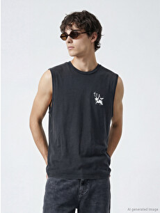 LC WAIKIKI Crew Neck Printed Men's Sleeveless T-shirt - S6J141Z8